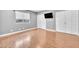 Spacious bedroom with laminate wood flooring and closet at 5012 Newport Cove Dr # C, Las Vegas, NV 89119