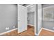 Bedroom features a walk-in closet and window for natural light at 5012 Newport Cove Dr # C, Las Vegas, NV 89119