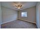 A bedroom featuring a ceiling fan and view at 610 San Lorenzo St, Pahrump, NV 89048