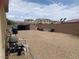 Large, undeveloped backyard, offering endless possibilities for customization and outdoor activities at 6311 Baker Creek St, Las Vegas, NV 89149