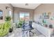 Bright office space with large windows, built-in shelving, and ample natural light at 6311 Baker Creek St, Las Vegas, NV 89149