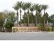Community entrance sign for Club Aliante with landscaping at 7332 Redhead Dr, North Las Vegas, NV 89084