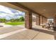 Covered outdoor area perfect for picnics with views of green space at 7332 Redhead Dr, North Las Vegas, NV 89084