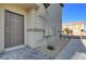 Exterior entry door featuring a modern design at 7505 Emerald Stars St # 101, North Las Vegas, NV 89084