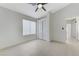 Bright bedroom with window, closet, and neutral walls at 7865 March Brown Ave, Las Vegas, NV 89149