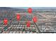 Aerial view of the home's location in the community at 789 Drammatico Pl, Henderson, NV 89011