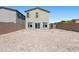 Large, undeveloped backyard with a block wall offering privacy at 8261 Selenite St, Las Vegas, NV 89113