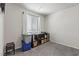 Bedroom with a window, shelf, and storage space for efficient organization at 8261 Selenite St, Las Vegas, NV 89113