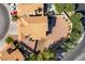 Aerial view of a landscaped backyard with potential for outdoor living and entertaining at 8436 Kawala Dr, Las Vegas, NV 89128