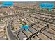 Aerial view showcases the neighborhood, highlighting proximity to amenities like Skye Center and Cafe Rio at 8705 Fordster St, Las Vegas, NV 89166