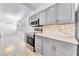Modern kitchen with stainless steel appliances, contemporary cabinetry, and abundant counter space at 1713 E Bonanza Rd, Las Vegas, NV 89101