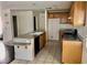 Functional kitchen includes an island with seating, modern appliances, and plenty of storage at 224 Wicked Wedge Way, Las Vegas, NV 89148