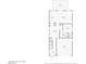 Detailed floor plan showcasing the layout of the first floor, including the kitchen, living room, and garage at 2333 Mundare Dr, Henderson, NV 89002
