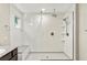 Modern bathroom shower with stylish fixtures and seamless glass surround at 2333 Mundare Dr, Henderson, NV 89002