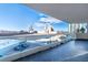 Balcony with glass railings offering panoramic views of the city skyline and surrounding landscape at 2777 Paradise Rd # 303, Las Vegas, NV 89109