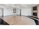 Spacious living room features a sleek fireplace, designer flooring and neutral paint palette at 2777 Paradise Rd # 303, Las Vegas, NV 89109