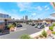 Expansive parking lot surrounded by lush landscaping in a well-maintained community near the Las Vegas Strip at 2866 Loveland Dr # 2018, Las Vegas, NV 89109