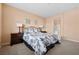 Comfortable bedroom with decorative lamps and soft lighting at 33 Via Di Mello, Henderson, NV 89011