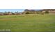 Beautiful view of a well maintained green golf course, homes, and mountains at 33 Via Di Mello, Henderson, NV 89011