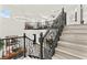 View from the staircase to below showcasing entry and main living area at 366 Rancho La Costa St, Las Vegas, NV 89138