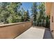 The empty outdoor patio provides ample space with serene views of the surrounding landscape at 4162 Matterhorn Way, Las Vegas, NV 89124