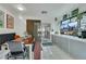 Cozy kitchen dining area featuring built-in seating, and a sliding door leading to the backyard at 4629 Denwood Dr, Las Vegas, NV 89147
