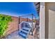 Backyard with hot tub, perfect for outdoor relaxation and enjoyment at 5091 E Beacon Ridge Dr, Pahrump, NV 89061