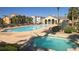 Community pool and hot tub with plenty of seating at 5209 Silica Chalk Ave, Las Vegas, NV 89115