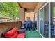 Comfortable patio space with grill, seating, and views at 6650 W Warm Springs Rd # 1083, Las Vegas, NV 89118