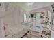 Whimsical bedroom featuring soft pink walls and decor at 7258 W Le Baron Ave, Las Vegas, NV 89178