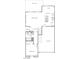 Open-concept first floor plan with kitchen, great room, garage and bedroom with bath at 87 Cashmere Waltz Pl, Henderson, NV 89011