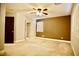 Spacious bedroom with closet, ceiling fan, and neutral color scheme at 9144 Clear Sky Ave, Las Vegas, NV 89178