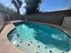 Inviting pool with blue-tile accents and a surrounding fence, promising a relaxing outdoor oasis at 1030 Country Skies Ave, Las Vegas, NV 89123