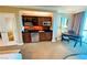 The kitchenette offers a sink, microwave, cabinets, drawers, and a mini-fridge at 125 E Harmon Ave # 2718, Las Vegas, NV 89109