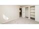 This bedroom offers neutral carpet and a closet with sliding doors for easy storage at 1509 Lucilee St, Las Vegas, NV 89101