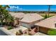 Aerial view of home showcasing its well-manicured landscaping and proximity to the golf course at 2149 Eaglepath Cir, Henderson, NV 89074