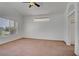Spacious main bedroom with neutral carpet, lots of natural light and vaulted ceilings at 2149 Eaglepath Cir, Henderson, NV 89074