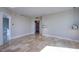 Bedroom with tile flooring, modern lighting, and access to a walk-in closet at 222 Karen Ave # 2308, Las Vegas, NV 89109