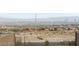 A distant view features the city skyline on the horizon at 2407 Ridgeline Wash St, Las Vegas, NV 89138