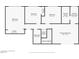 Upstairs floor plan featuring bedrooms, closets, and bathrooms at 2614 Capistrano Ave, Las Vegas, NV 89121