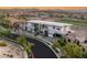 Spectacular aerial view of a modern home in a desert landscape at 2695 Ponte Vecchio Ter, Henderson, NV 89052