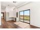 Bedroom with wood floors, a built in desk and amazing views at 2695 Ponte Vecchio Ter, Henderson, NV 89052