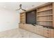 Custom built-in shelving and cabinets providing ample storage, complemented by modern finishes at 2695 Ponte Vecchio Ter, Henderson, NV 89052