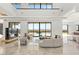 Spacious living area with panoramic views, stylish furniture, and a modern fireplace feature at 2695 Ponte Vecchio Ter, Henderson, NV 89052