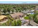 Spacious backyard with a pool, patio, and lush landscaping at 3104 Conners Dr, Las Vegas, NV 89107