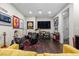 Finished basement featuring a music room and bathroom, perfect for recreation and relaxation at 3104 Conners Dr, Las Vegas, NV 89107