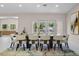 Spacious dining room with backyard view, ideal for hosting dinner parties and Gathering gatherings at 3104 Conners Dr, Las Vegas, NV 89107