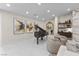 Stylish living room with a grand piano, art, and elegant furnishings at 3104 Conners Dr, Las Vegas, NV 89107