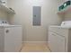 Laundry room featuring washer and dryer hookups, with shelving above at 38 E Serene Ave # 432, Las Vegas, NV 89123