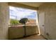 Private patio with a view of the community, offering a relaxing outdoor space at 3920 Smokey Fog Ave # 201, North Las Vegas, NV 89081